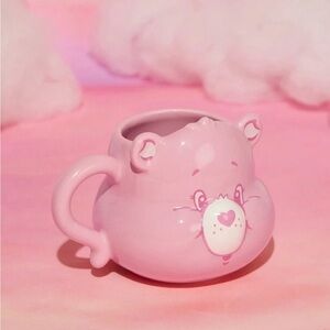 Rebellious Rose - X Care Bears 450ml Cartoon Bear Design Ceramic Mug With Lid